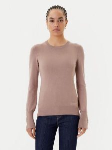 Guess Sweter W2YR30 Z2V62 Brązowy Regular Fit. Brązowe swetry klasyczne Guess, m, z wiskozy, bez kołnierzyka. Za 249,99 zł.