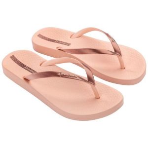 Japonki Ipanema Anat Connect Ii 83648 BE964 różowe. Czerwone klapki bez wzorów, z materiału, bez obcasa. Za 136,37 zł.