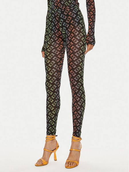 Pinko Legginsy Ginseng 100246 A1ZY Czarny Slim Fit. Czarne legginsy Pinko, bez wzorów, z syntetyku. Za 359,99 zł.