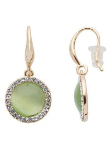 U.S. Polo Assn. Pozłacane kolczyki z kryształami rozmiar: onesize. Zielone kolczyki U.S. Polo Assn., z kryształem, metalowe. Za 65,99 zł.