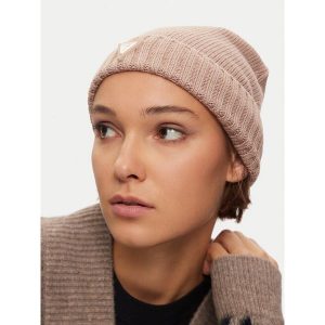 Czapka Guess. Brązowe czapki Guess, z aplikacjami. Za 139,99 zł.