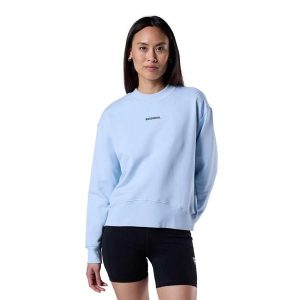 Bluza damska Rossignol Ras du Cou Logo. Niebieskie bluzy Rossignol, bez wzorów, bez kaptura. Za 396,50 zł.