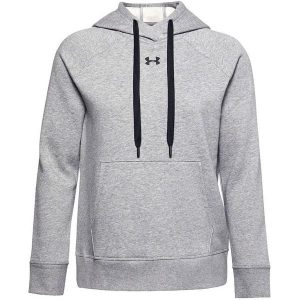 Damska Bluza Z Kapturem Rival Fleece Hoodie. Szare bluzy Under Armour, l, bez wzorów, z kapturem. Za 305,99 zł.
