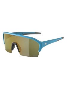 Alpina Okulary sportowe unisex "Ram HR Q-Lite" w kolorze złoto-niebieskim rozmiar: onesize. Niebieskie okulary przeciwsłoneczne Alpina. Za 289,95 zł.