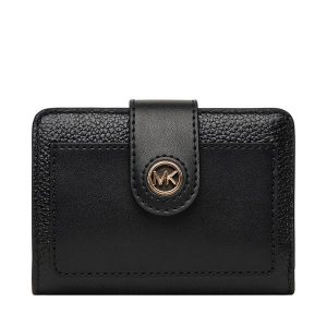 Portfel MICHAEL Michael Kors. Czarne portfele MICHAEL Michael Kors, bez wzorów. Za 349,99 zł.