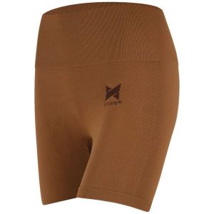 Szorty sportowe damskie Xtreme Sportswear. Brązowe spodenki sportowe XTREME SOCKSWEAR, bez wzorów, z elastanu, na fitness i siłownię. Za 133,99 zł.