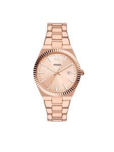 Fossil Zegarek ES5258 Złoty. Żółte, analogowe zegarki Fossil. Za 879,99 zł.