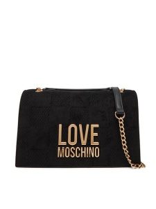 LOVE MOSCHINO Torebka JC4122PP0NKB100A Czarny. Czarne torebki klasyczne LOVE MOSCHINO, bez wzorów, ze skóry, bez dodatków. Za 579,99 zł.