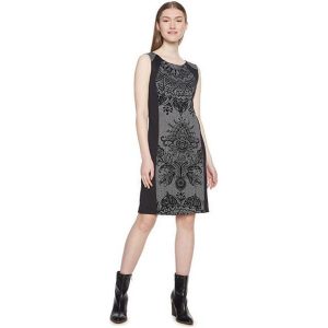 Desigual Damska Suknia Damska Corina Negro 18Wwvk91 2000 (Rozmiar S). Spódnice marki Desigual. W wyprzedaży za 210,00 zł.