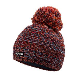 Czapka trekkingowa damska Alpinus Sompion. Czerwone czapki ALPINUS, z aplikacjami, z dzianiny, eleganckie. Za 99,00 zł.