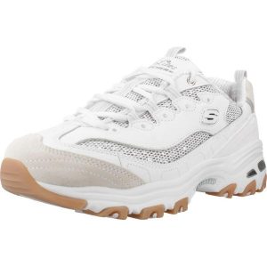 Buty SKECHERS D LITES STELLAR SHIMMER Biały. Białe buty trekkingowe Skechers, z syntetyku, bez zapięcia. Za 368,99 zł.