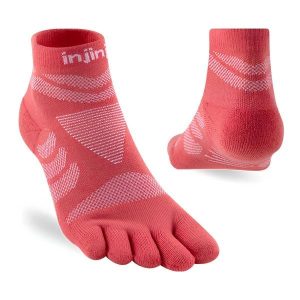 Skarpetki damskie Injinji Ultra Run Mini-Crew. Brązowe skarpetki Injinji, bez wzorów. Za 188,00 zł.