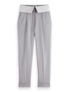 Scotch & Soda Spodnie chino w kolorze jasnoszarym rozmiar: W30. Szare chinosy Scotch & Soda, bez wzorów, z podwyższonym stanem. Za 166,88 zł.