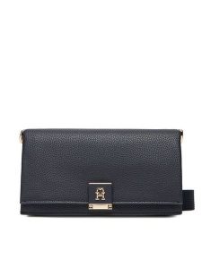 Tommy Hilfiger Torebka Th Her Mini Crossover Corp AW0AW17678 Granatowy. Niebieskie listonoszki TOMMY HILFIGER, bez wzorów, ze skóry, bez dodatków. Za 509,99 zł.