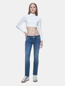 LTB Dżinsy "Molly 200" - Slim fit - w kolorze niebieskim rozmiar: W26/L30. Niebieskie jeansy LTB, z aplikacjami, ze skóry. Za 171,28 zł.