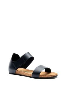 Comfortfusse Skórzane sandały w kolorze czarnym rozmiar: 37. Czarne sandały Comfortfüße, bez wzorów, ze skóry, z otwartym noskiem, bez obcasa, bez zapięcia. Za 217,99 zł.