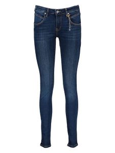 MAVI Dżinsy "Adriana" - Skinny fit - w kolorze granatowym rozmiar: W26/L30. Niebieskie jeansy Mavi, z aplikacjami, ze skóry. Za 223,45 zł.