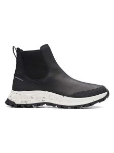 Clarks Skórzane sztyblety "ATLTrekUpWP" w kolorze czarnym rozmiar: 42. Czarne botki Clarks, bez wzorów, z materiału, bez obcasa, bez zapięcia. Za 288,85 zł.