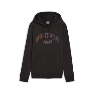 Damska bluza z kapturem ESS+ LOGO LAB PUMA Black. Czarne bluzy Puma, m, bez wzorów, z kapturem. Za 275,12 zł.