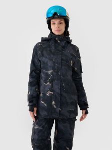 4F Kurtka snowboardowa membrana 10000 damska - multikolor XXL. Kurtki 4f, na zimę, m, bez wzorów, z dzianiny, z kapturem. W wyprzedaży za 299,99 zł.
