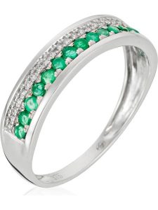 ATELIER DU DIAMANT Złoty pierścionek "Double voie" z diamentami rozmiar: 50. Szare pierścionki ATELIER DU DIAMANT, z diamentem, złote. Za 1 304,99 zł.