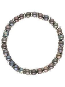 Mitzuko Bransoletka perłowa w kolorze tahiti rozmiar: onesize. Czarne bransoletki Mitzuko, z perłą. Za 200,60 zł.