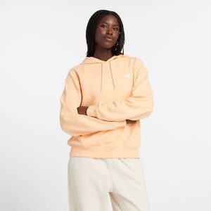 Bluza damska New Balance WT41507PAE – pomarańczowa. Brązowe bluzy New Balance, m, bez wzorów, z bawełny, z kapturem. Za 149,99 zł.
