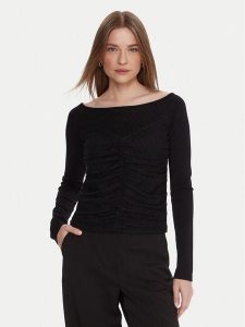 TWINSET Sweter 252TT3260 Czarny Slim Fit. Czarne swetry klasyczne Twinset, xxl, z syntetyku, bez kołnierzyka. Za 569,99 zł.