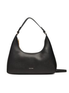 Calvin Klein Torebka Foil Logo Conv Shou?Lder Bag LV04F3272G Czarny. Czarne torebki klasyczne Calvin Klein, bez wzorów, ze skóry, bez dodatków. Za 339,99 zł.