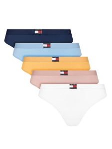 Tommy Hilfiger Komplet stringów UW0UW05642 Kolorowy. Komplety bielizny TOMMY HILFIGER, bez wzorów, z bawełny. Za 219,99 zł.