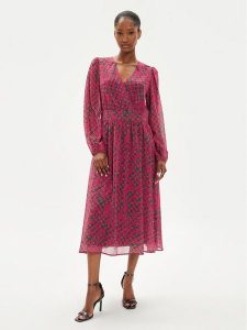 JOOP! Sukienka codzienna 58 JW243D270 30042892 Różowy Regular Fit. Czerwone kombinezony JOOP!, na co dzień, bez wzorów, z syntetyku, bez kołnierzyka, bez ramiączek, proste. Za 479,99 zł.
