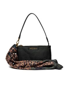 Just Cavalli Torebka 77RA4BI5 Czarny. Czarne torebki klasyczne Just Cavalli, bez wzorów, ze skóry, bez dodatków. Za 309,99 zł.