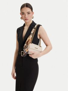 Just Cavalli Torebka 80RA4BF5 ZSB81 Écru. Białe torebki klasyczne Just Cavalli, bez wzorów, ze skóry, bez dodatków. Za 606,99 zł.