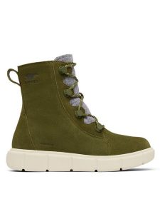 Sorel Botki Explorer™ III Joan Wp 2077951355 Zielony. Zielone botki Sorel, bez wzorów, ze skóry, bez obcasa, na płaskiej podeszwie, bez zapięcia. Za 509,99 zł.