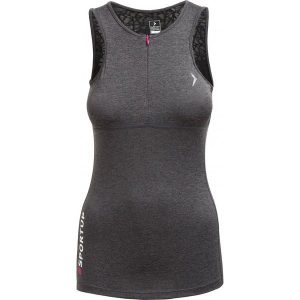 Top treningowy damski TSDF603 - CIEMNY SZARY MELANŻ - Outhorn. Topy marki Outhorn. W wyprzedaży za 41,99 zł.