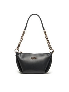 Guess Torebka HWEVG9 53517 Czarny. Czarne listonoszki Guess, z aplikacjami, ze skóry, bez dodatków. Za 279,99 zł.