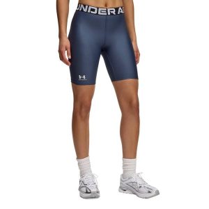 Spodenki damskie Under Armour HG Authentics 8in. Niebieskie szorty Under Armour, bez wzorów. Za 89,99 zł.