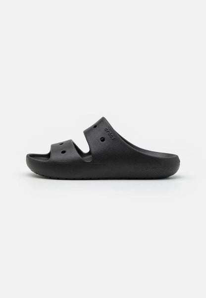 Klapki Dla Dorosłych Crocs Classic V2 Sandal. Czarne klapki Crocs, bez wzorów, z materiału, bez obcasa. Za 135,99 zł.