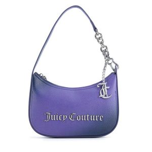 Torebka Juicy Couture. Fioletowe torebki klasyczne Juicy Couture, bez wzorów, bez dodatków. Za 279,99 zł.