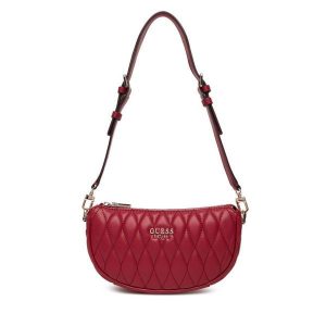 Torebka Guess. Czerwone torebki klasyczne Guess, z aplikacjami, bez dodatków. Za 379,99 zł.