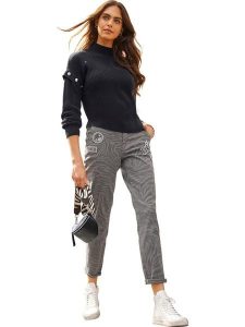 Heine Dżinsy - Regular fit - w kolorze szarym rozmiar: 50. Szare jeansy Heine, z aplikacjami. Za 100,52 zł.