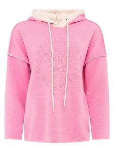 Zwillingsherz Bluza "Positive Mind" w kolorze jasnoróżowym rozmiar: L/XL. Różowe bluzy Zwillingsherz, l, bez wzorów, z kapturem. Za 168,46 zł.