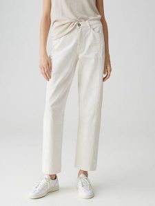 OPUS Dżinsy "Lolah" - Regular fit - w kolorze kremowym rozmiar: 34/L28. Brązowe jeansy Opus, bez wzorów, z podwyższonym stanem. Za 195,99 zł.