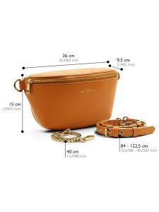 ATELIERS SAINT GERMAIN Skórzana saszetka w kolorze jasnobrązowym - 26 x 15 x 9,5 cm rozmiar: onesize. Brązowe nerki i saszetki ATELIERS SAINT GERMAIN, bez wzorów, z materiału. Za 304,99 zł.