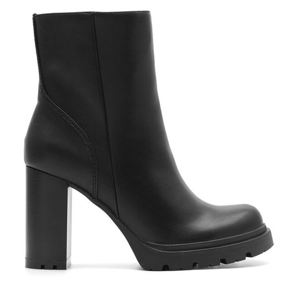 Botki Clara Barson. Czarne botki Clara Barson, bez wzorów, bez obcasa, na słupku, bez zapięcia. Za 119,99 zł.