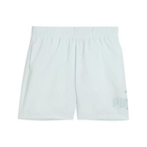 Młodzieżowe tkane szorty Essentials Logo Lab Summer PUMA Peaceful Blue. Niebieskia szorty Puma, bez wzorów, z gumy, młodzieżowe. Za 100,55 zł.