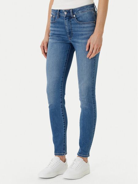 Calvin Klein Jeans Jeansy LV047F704G Niebieski Skinny Fit. Niebieskie jeansy Calvin Klein Jeans, bez wzorów, z bawełny. Za 409,99 zł.