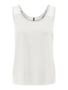 ONLY Top w kolorze białym rozmiar: XL. Białe topy ONLY, xl, bez wzorów, bez kołnierzyka, bez ramiączek. Za 39,49 zł.