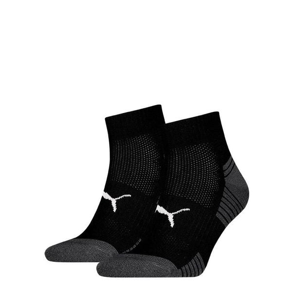 Skarpety PUMA Sport Cushioned Quarter 2 pary. Czarne skarpetki Puma, bez wzorów. Za 62,99 zł.