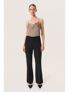 Soaked in Luxury Top w kolorze jasnobrązowym rozmiar: XS. Brązowe topy Soaked in Luxury, xs, bez wzorów, z koronki, bez kołnierzyka, bez ramiączek. Za 48,28 zł.
